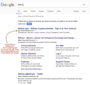 Fałszywa strona pojawia się wyżej w wynikach wyszukiwania dzięki reklamom Google