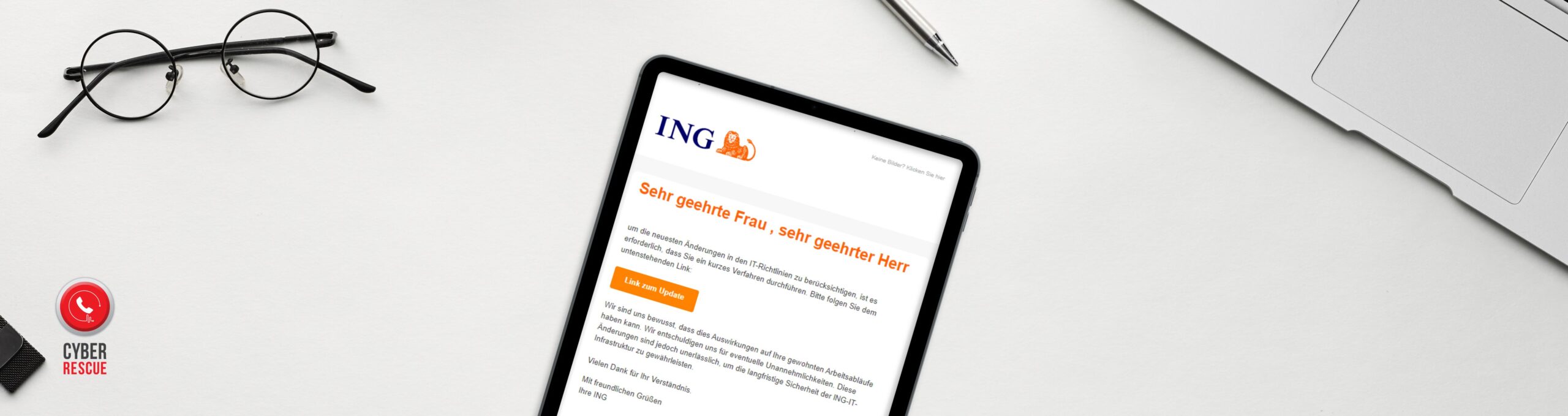 ING przesyła maile o aktualizacji konta? Na to musisz uważać!